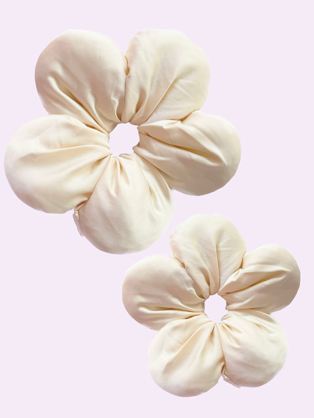 Small White Scrunchie