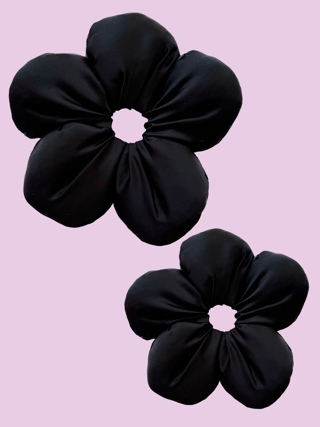 Small Black Scrunchie