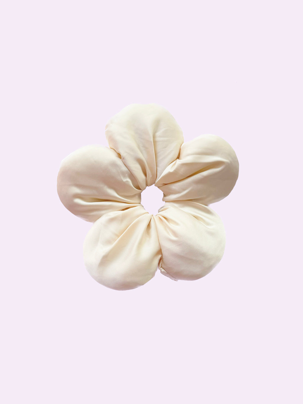 Small White Scrunchie