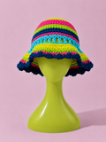 Crochet Hat Neon Garden