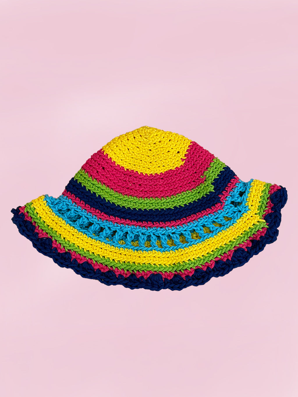 Crochet Hat Neon Garden