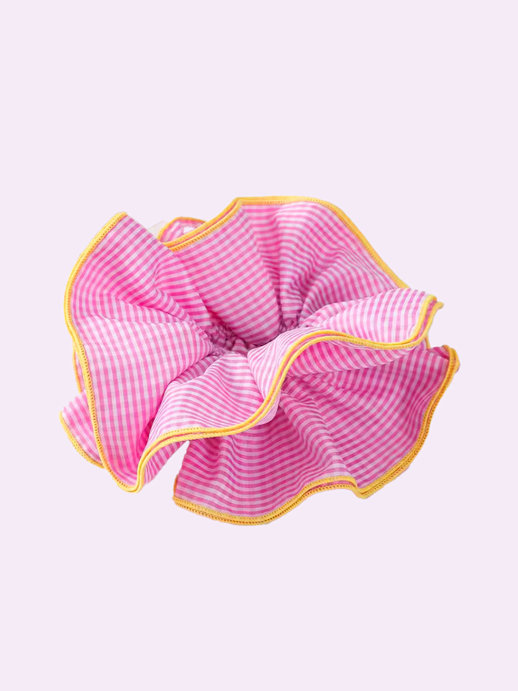 Pink Gingham Scrunchie